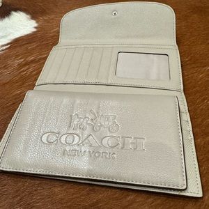Coach wallet and checkbook cover.